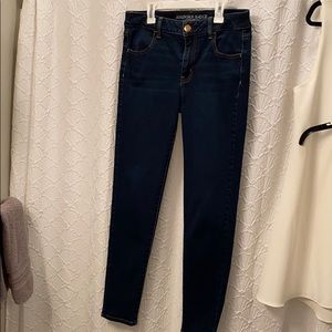 American Eagle blue jeans- super stretch. Size 10R
